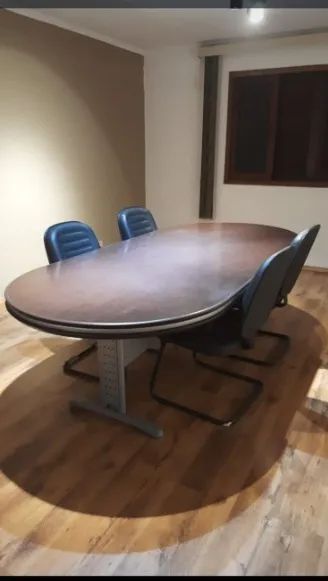 MESA DE REUNIÃO ESTILOSA, MADEIRA PURA 2,50 x 1,20