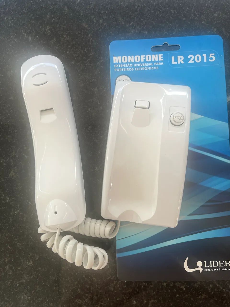 Monofone Universal Lr2015 Branco Para Interfone Lider - Foto 4