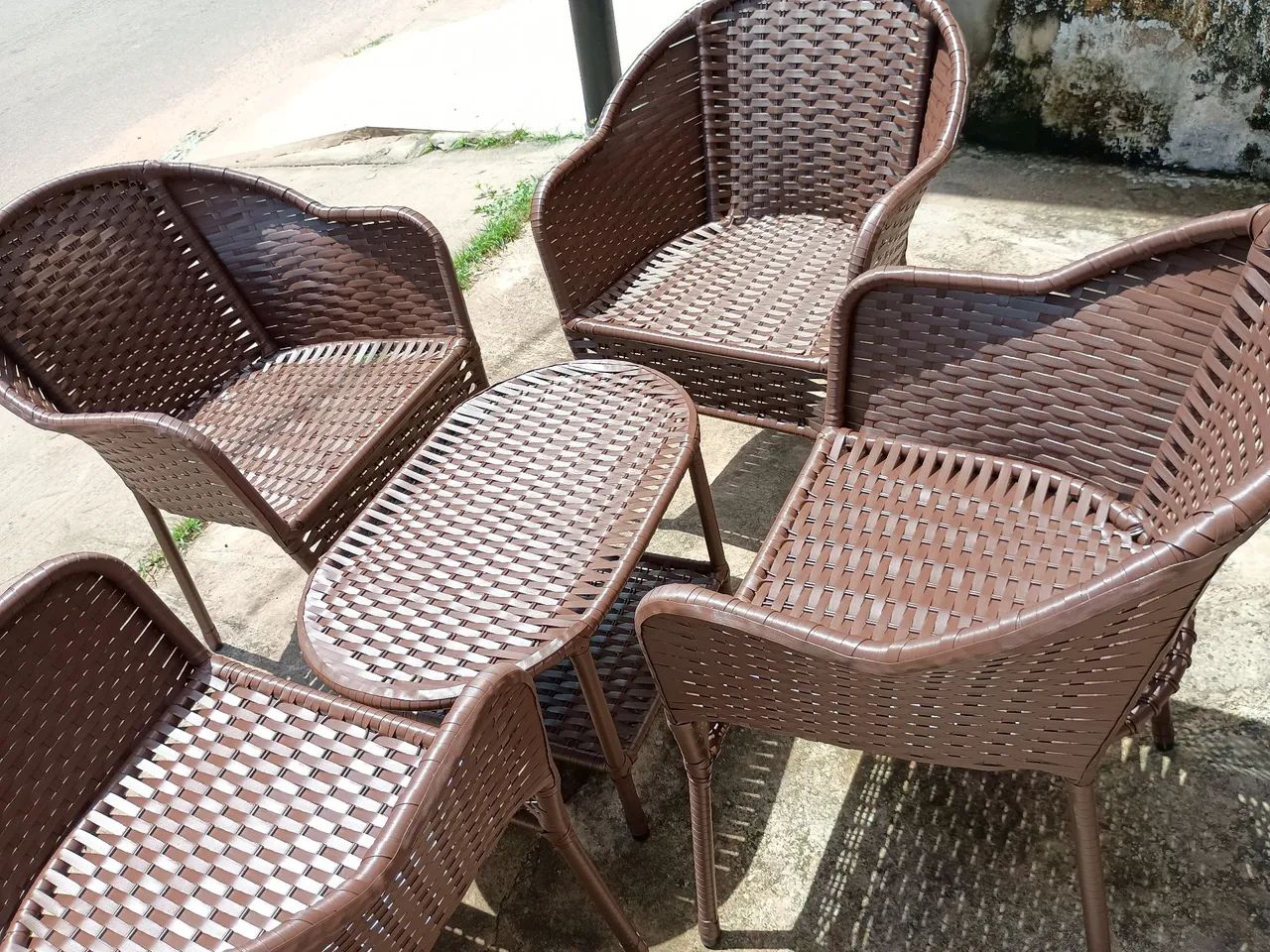 Jogo de Poltronas em vime 5 peças valor $1100 - Foto 2
