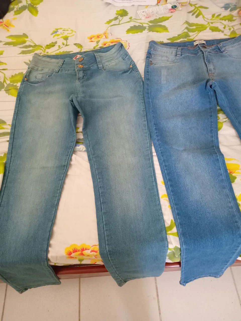 Calça Jeans Azul Feminina - Foto 4