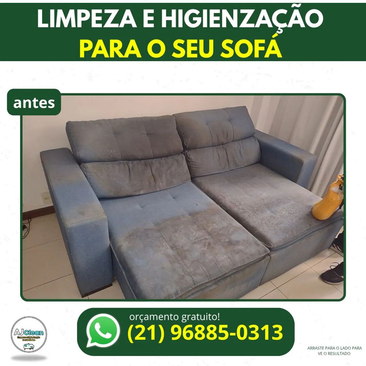 Limpeza de sofá retrátil tijuca/zona norte - Foto 2
