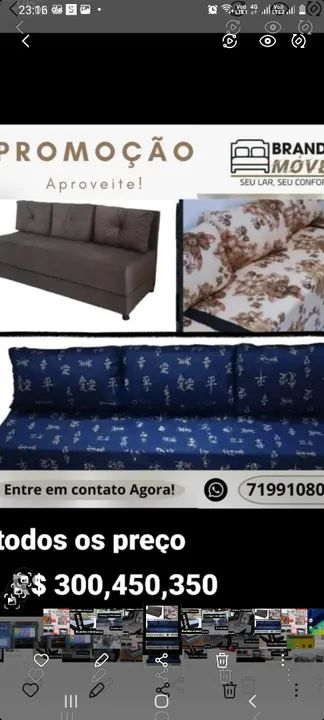 Colchão Ortopédico D28 Isodream. Sofa bicama  R$ 280,00 Com 3 almofadas grandes - Foto 4