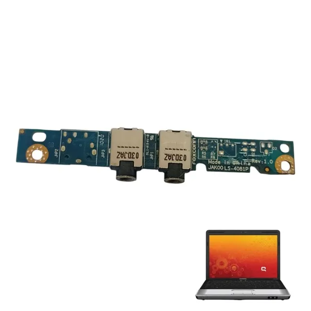 Placa Saída Áudio Notebook HP Compaq CQ40 CQ45 HP Pavilion DV4 JAK00LS401P (SKU66)