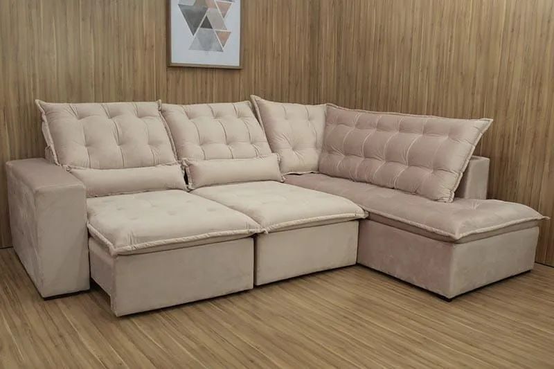 Sofá de canto retrátil e reclinável  - Foto 4