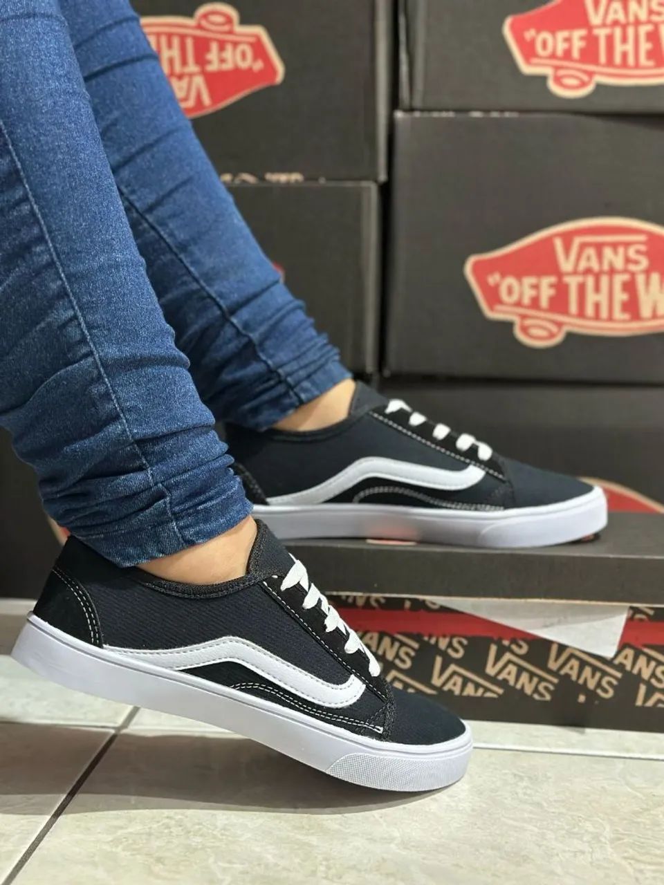 PROMOÇÃO Tênis Vans Old Skool Preto e Branco Calçados Graça