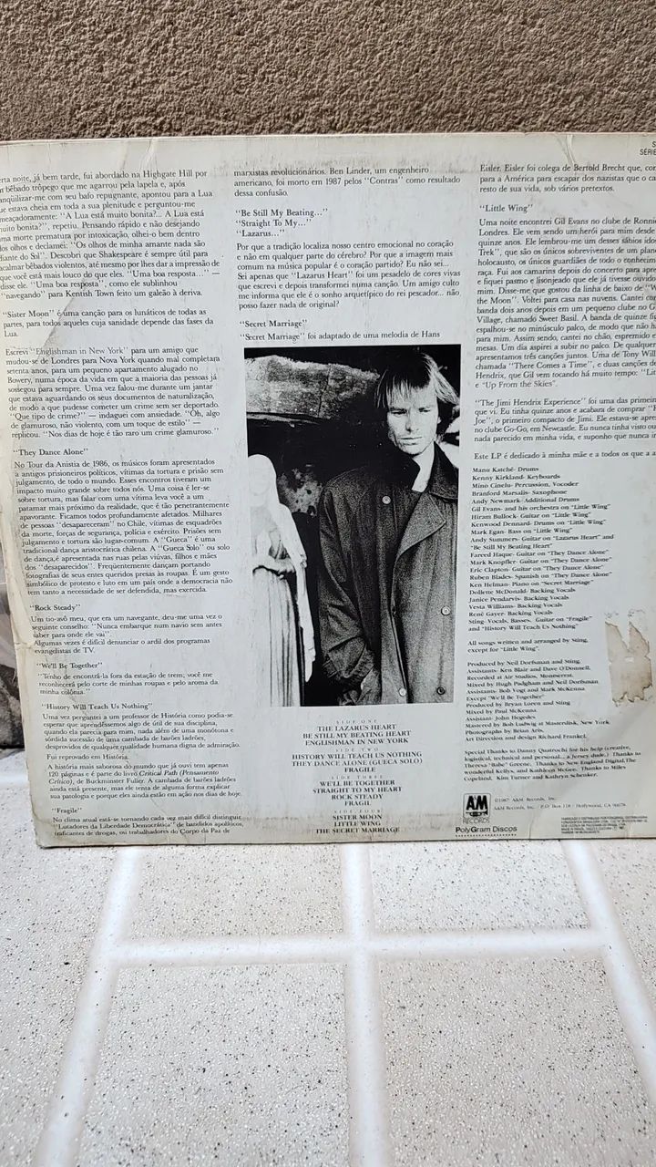 Disco de Vinil Sting - Nothing Like The Sun - Foto 3