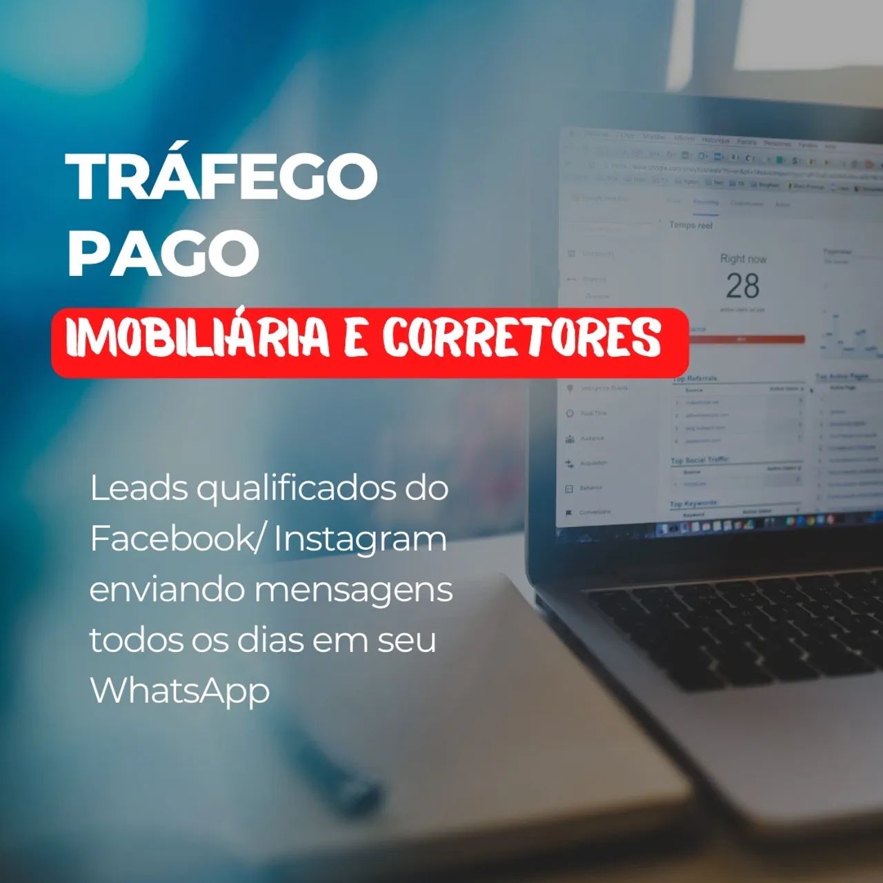Tráfego pago , anúncios on-line para corretores 