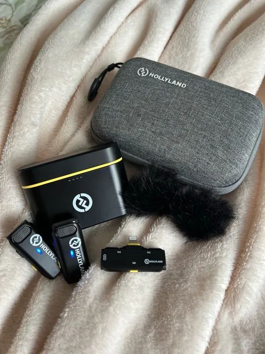 Microfone Lapela Sem Fio Hollyland Lark C1 - Foto 3