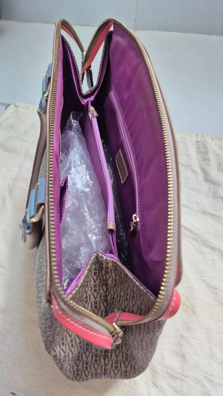 Bolsa Victor Hugo Original Modelo Corsa Monograma - Foto 3