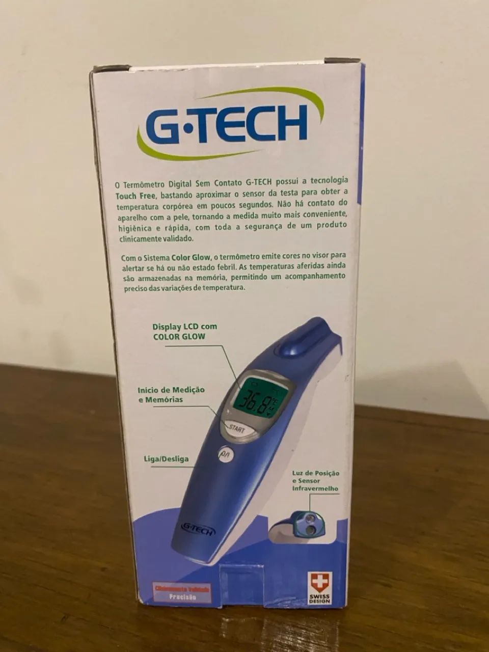 Termômetro Digital de Testa Sem Contato G-TECH - Foto 3