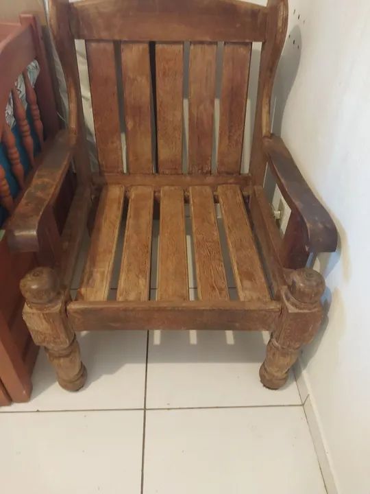 Cadeira estilo poltrona rústica  - Foto 3
