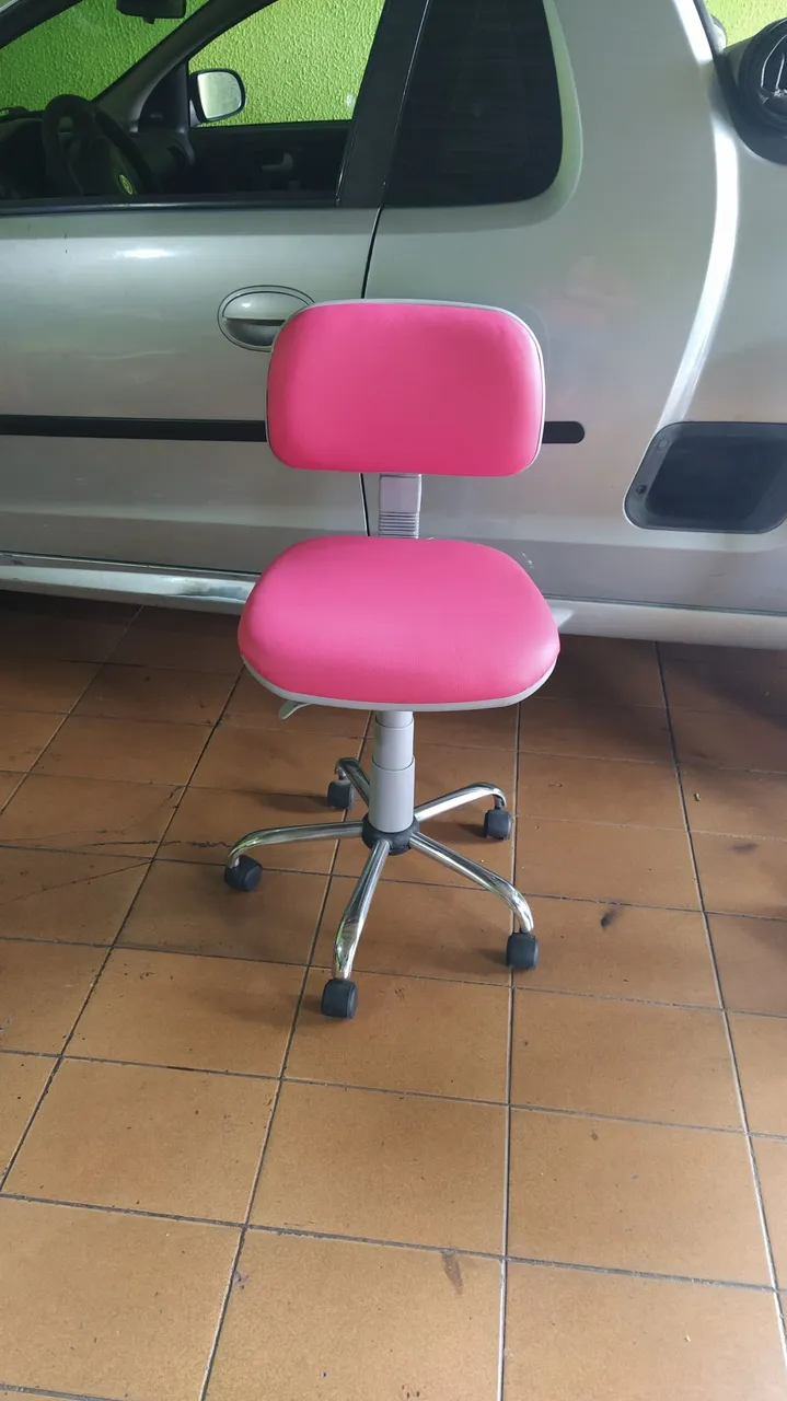 Cadeira de Escritório Giratória no corvim pink