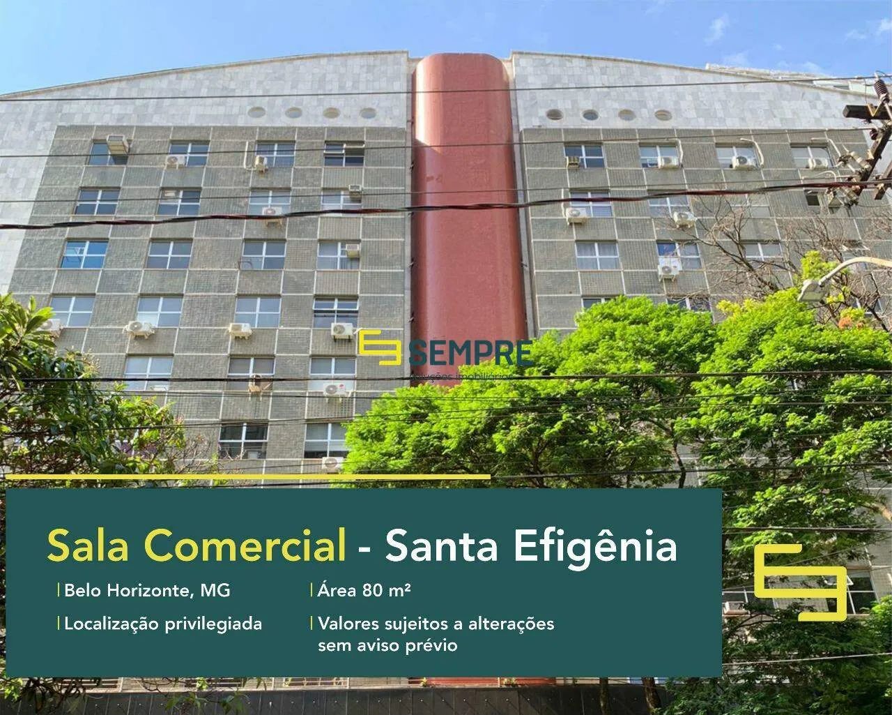 Sala comercial à venda no Santa Efigênia em BH