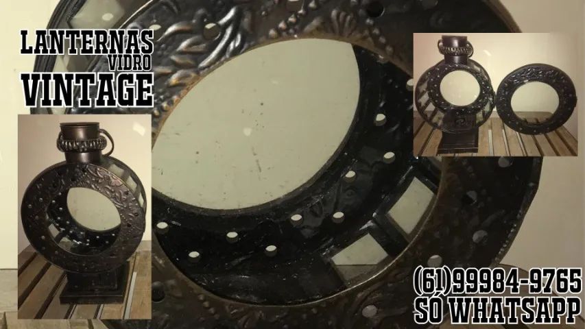 Luminárias estilo Lanternas Vintage para Velas. - Foto 2