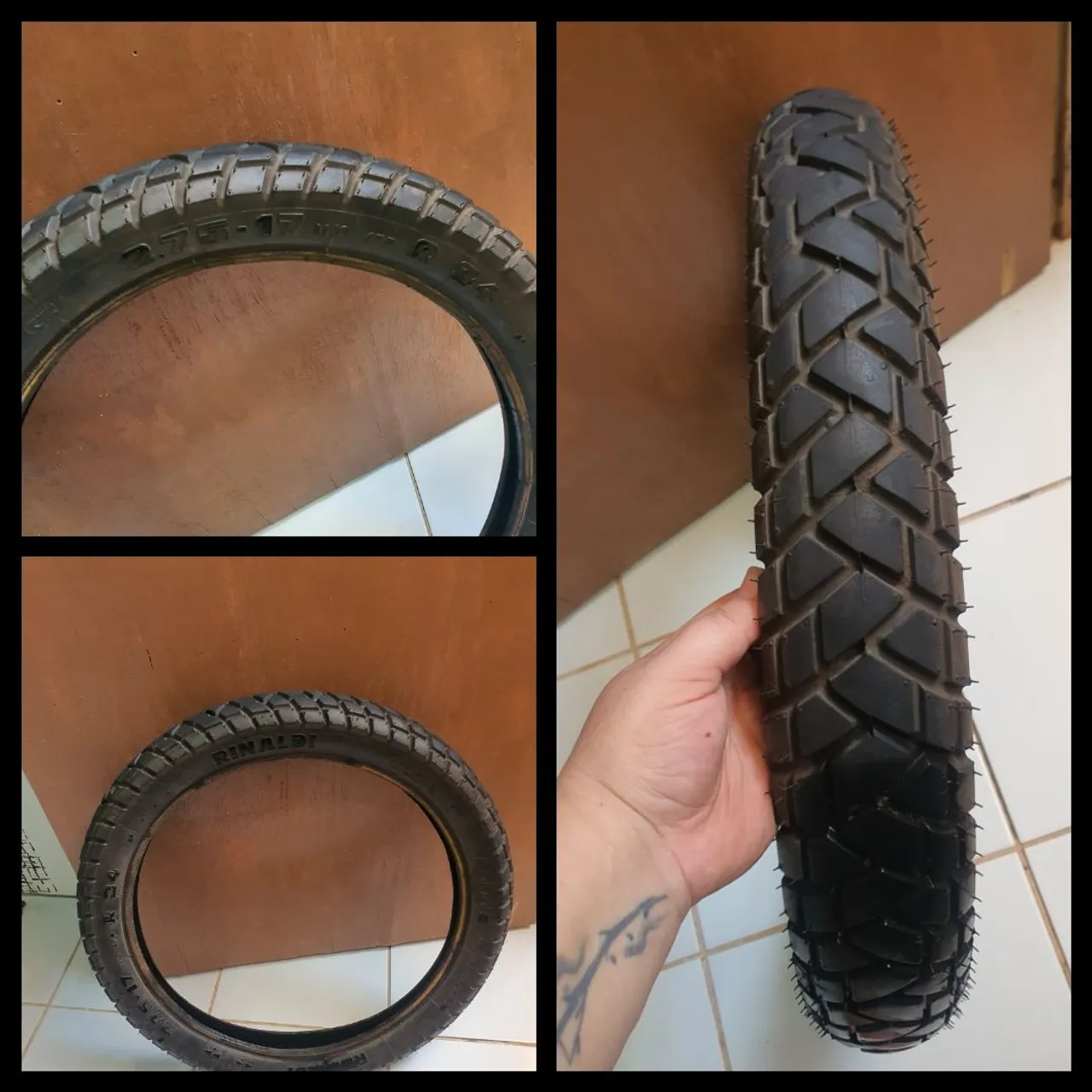 Pneu Rinaldi 2.75-17 para moto