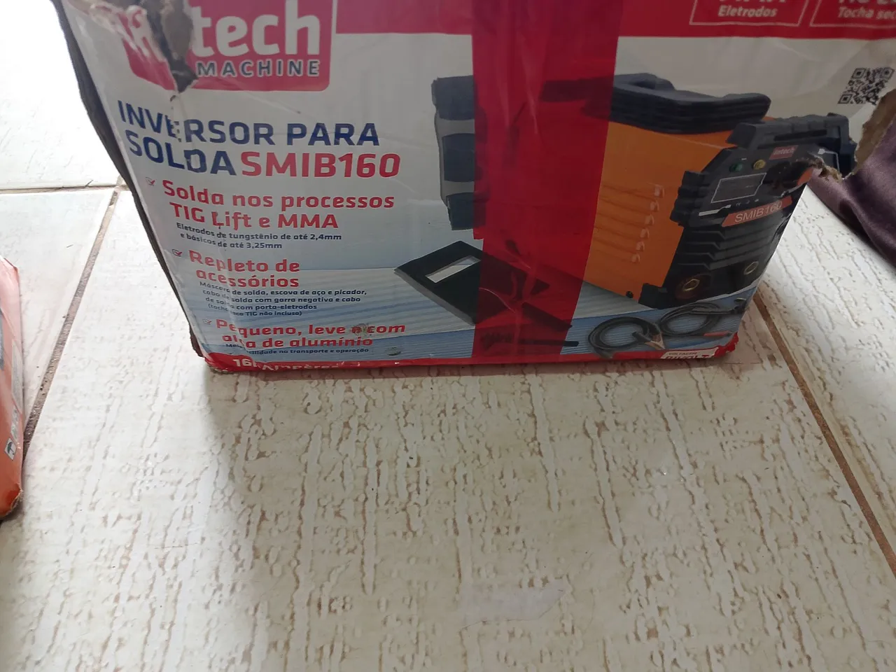 Inversor de solda TIG Lift e MMA SMIB160