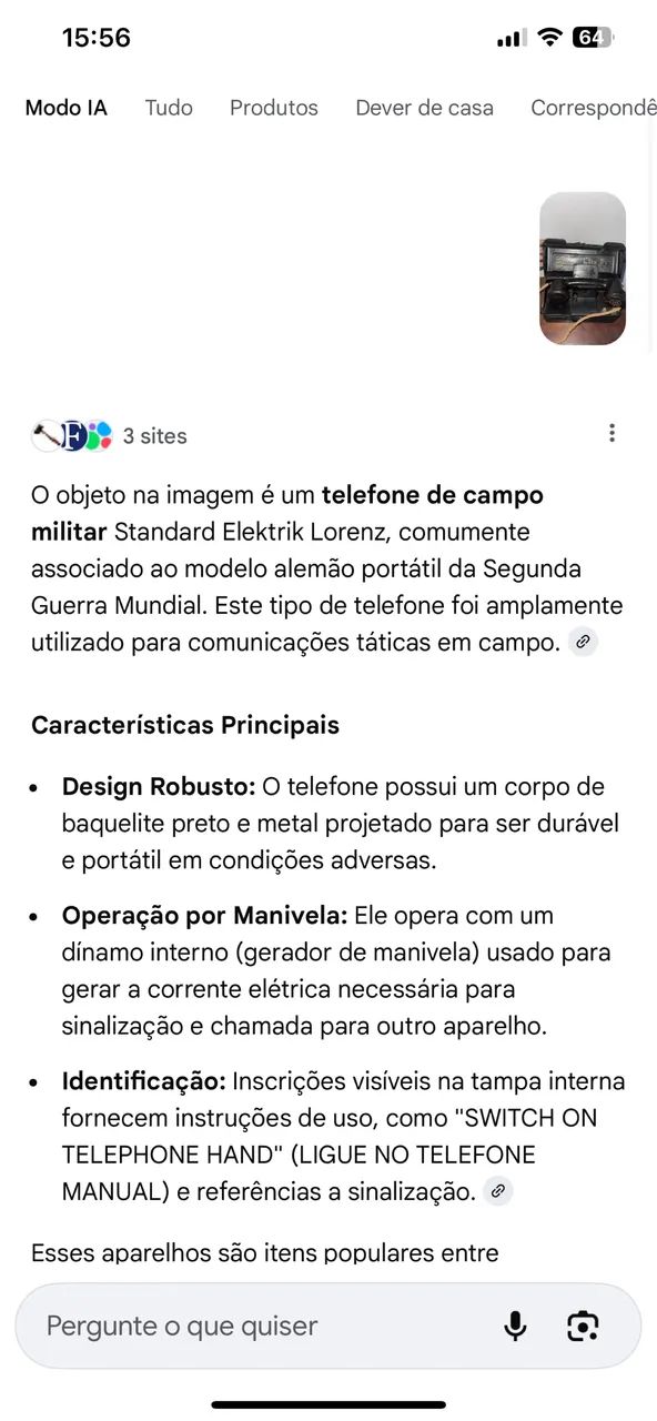Telefone militar STANDARD  - Foto 2