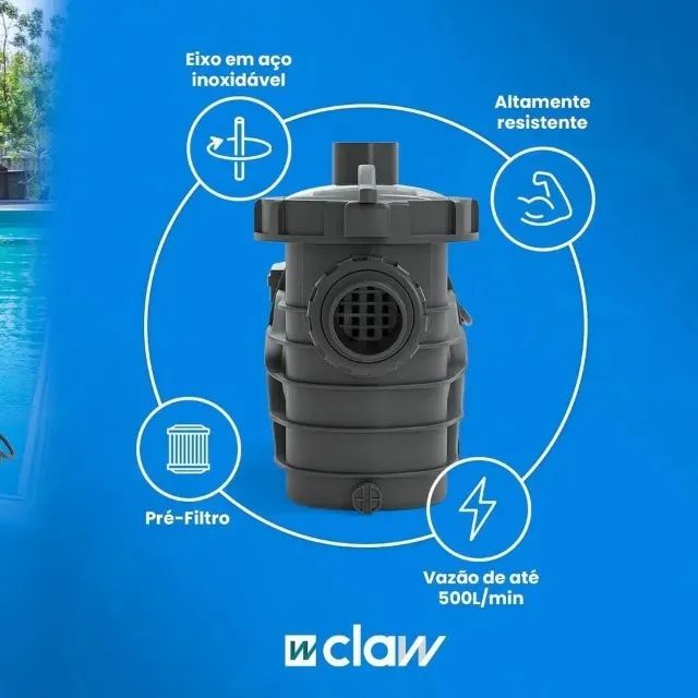 Motobomba para Piscina 220v 1/2cv WMBP-50H Claw - Foto 2