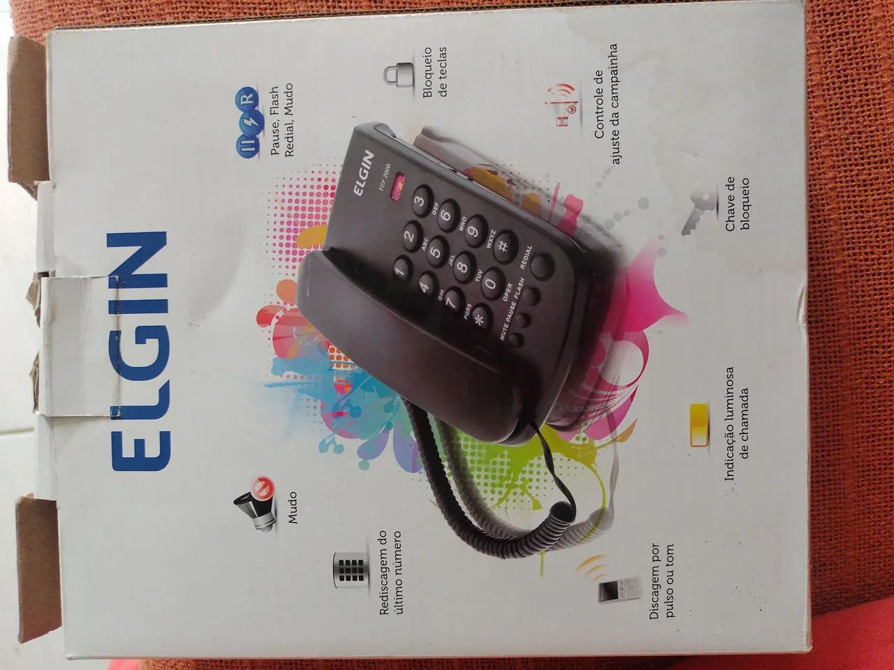 Telefone Fixo Elgin TCF 2000 - Novo