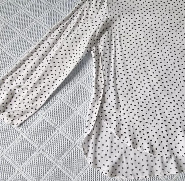 Camisa estampada poá da Zara