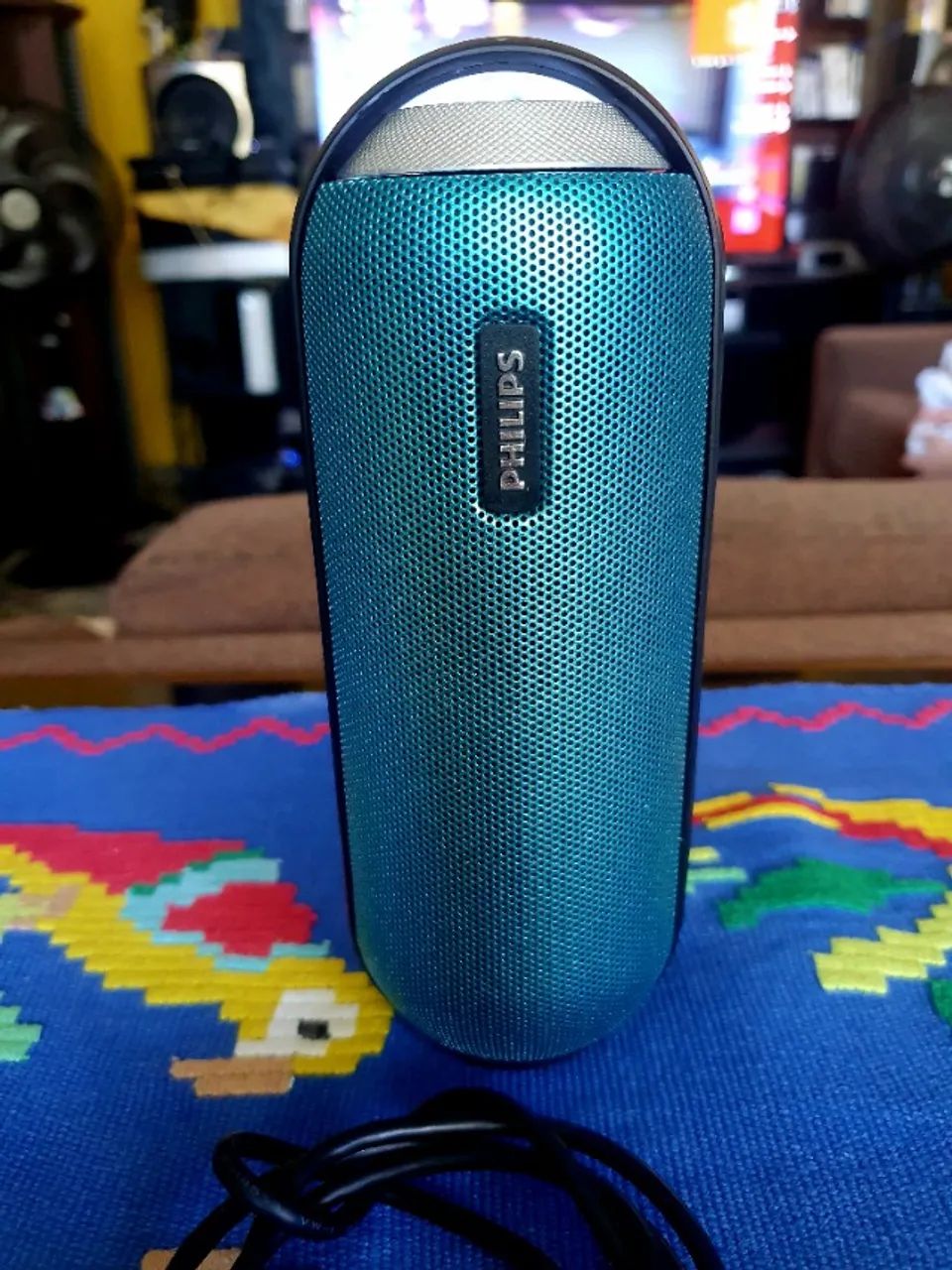 Caixa de som Bluetooth Philips BT6000 azul a prova d'agua