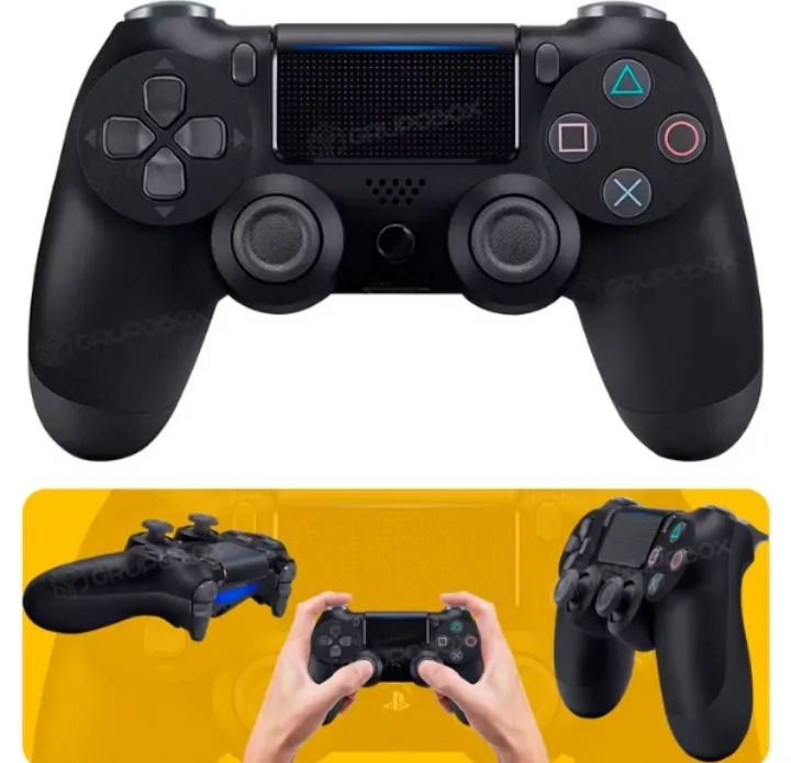 Controle joystick compatível com ps4 sem fio com cabo de carregamento 