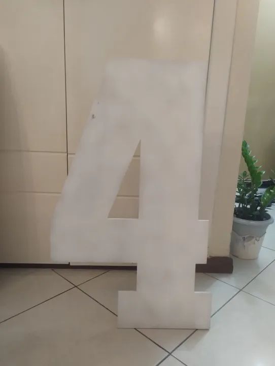 Número 4 em MDF