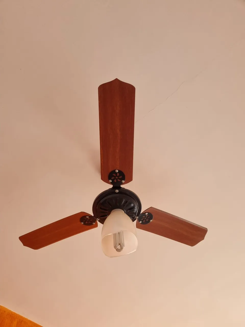 Ventilador de teto com luminária