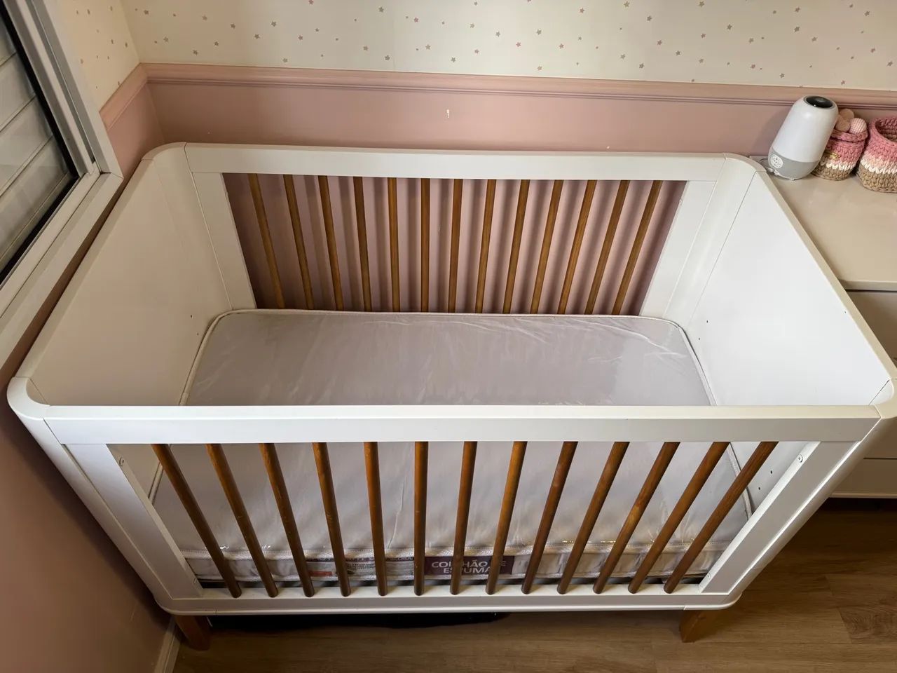 Berço Boom Classic Branco Fosco