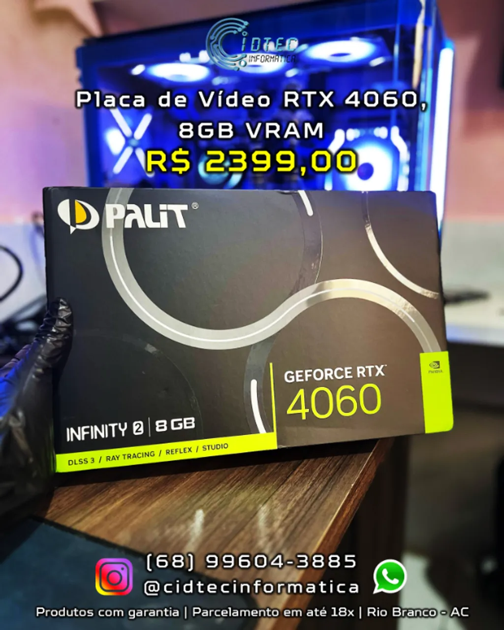 PLACA DE VÍDEO RTX 4060!!