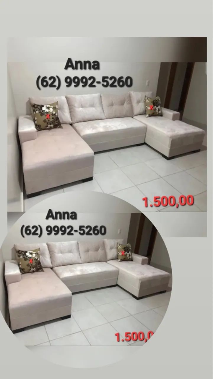 Sofá com Chaise duplo ((?)).((?))