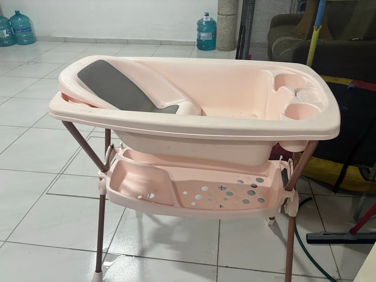 Banheira bebê rosa galzerano