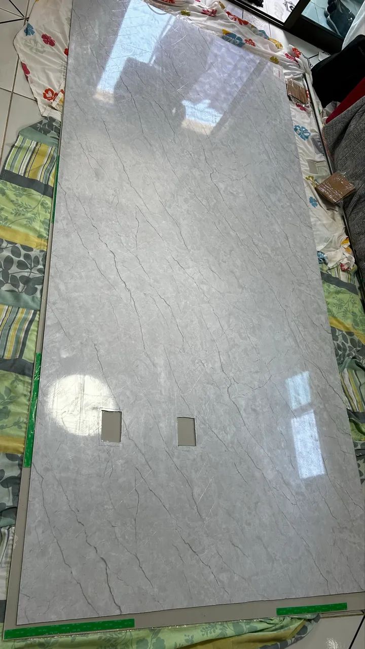 Placa PVC Mármore branco 