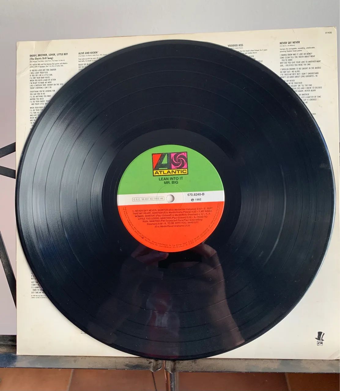 Lp Mr. Big - lean into it - 1992