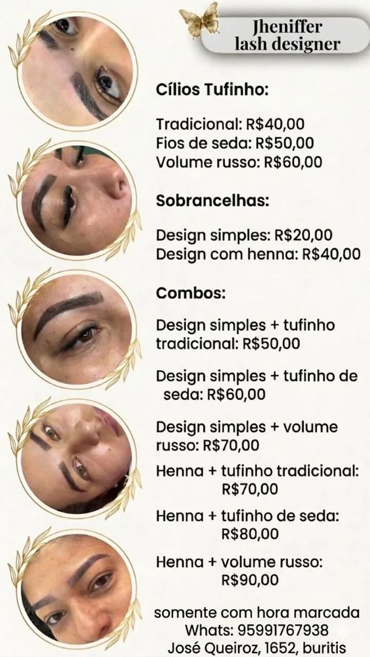 Cílios e sobrancelhas 