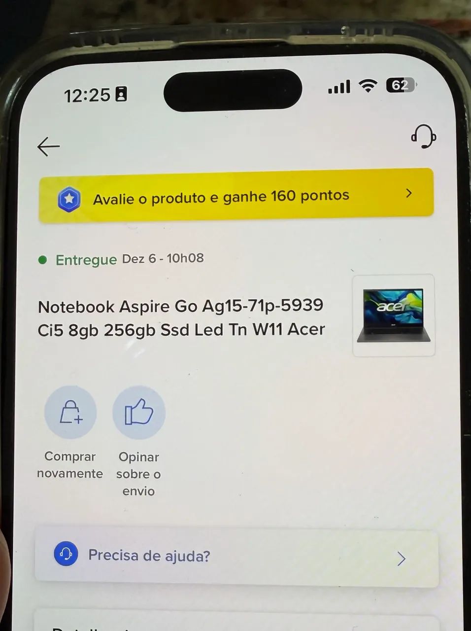 Notebook Acer aspire go 15 