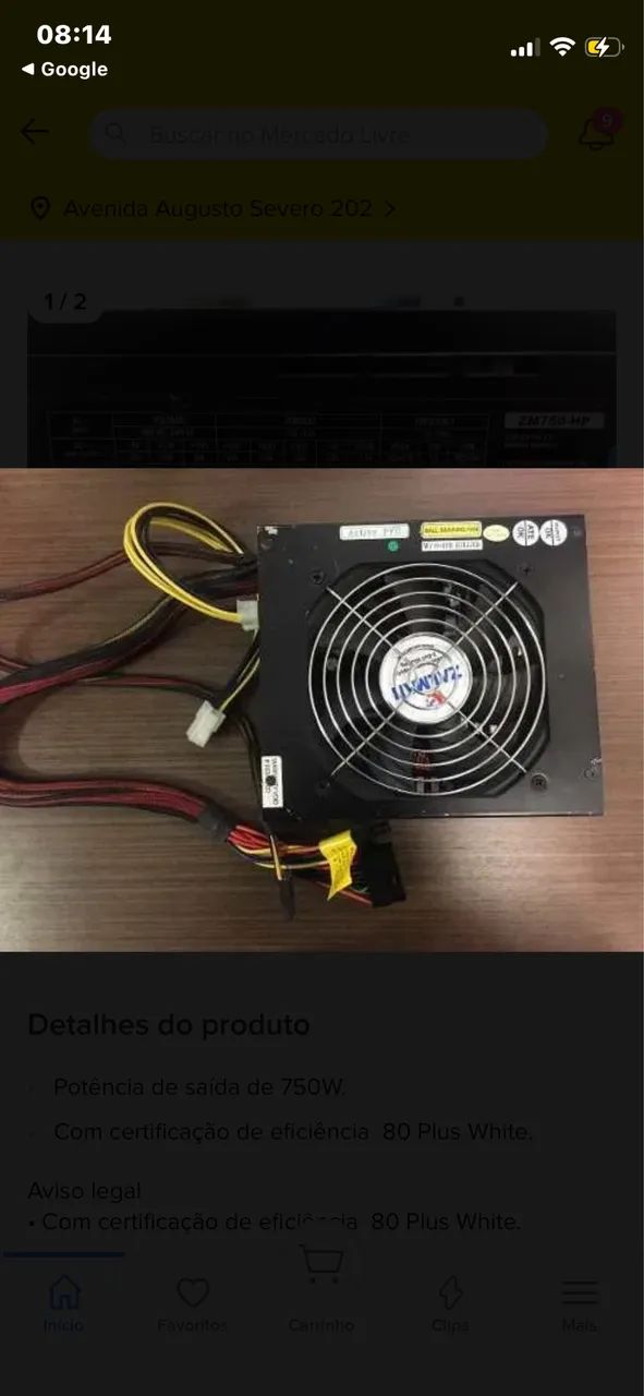 Fonte real Zalman 750W  - Foto 2