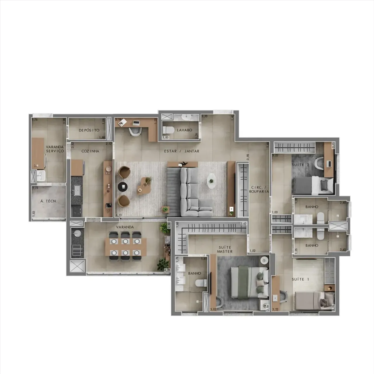 PLANTA 134m²
