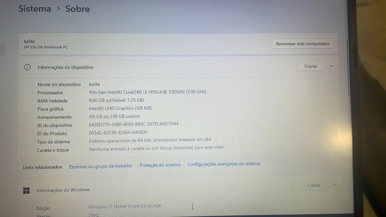 Notebook HP i3 8Gb SSD - Foto 4