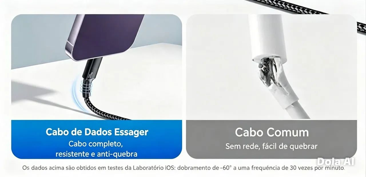 Cabo lightning pra Iphone - Foto 2