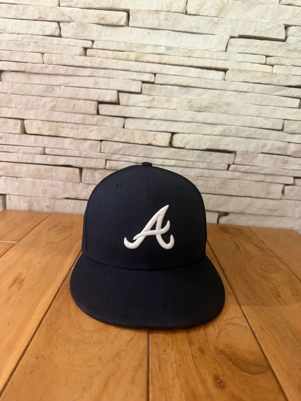 Boné New Era Aba Reta 5950 MLB Atlanta Game Cap