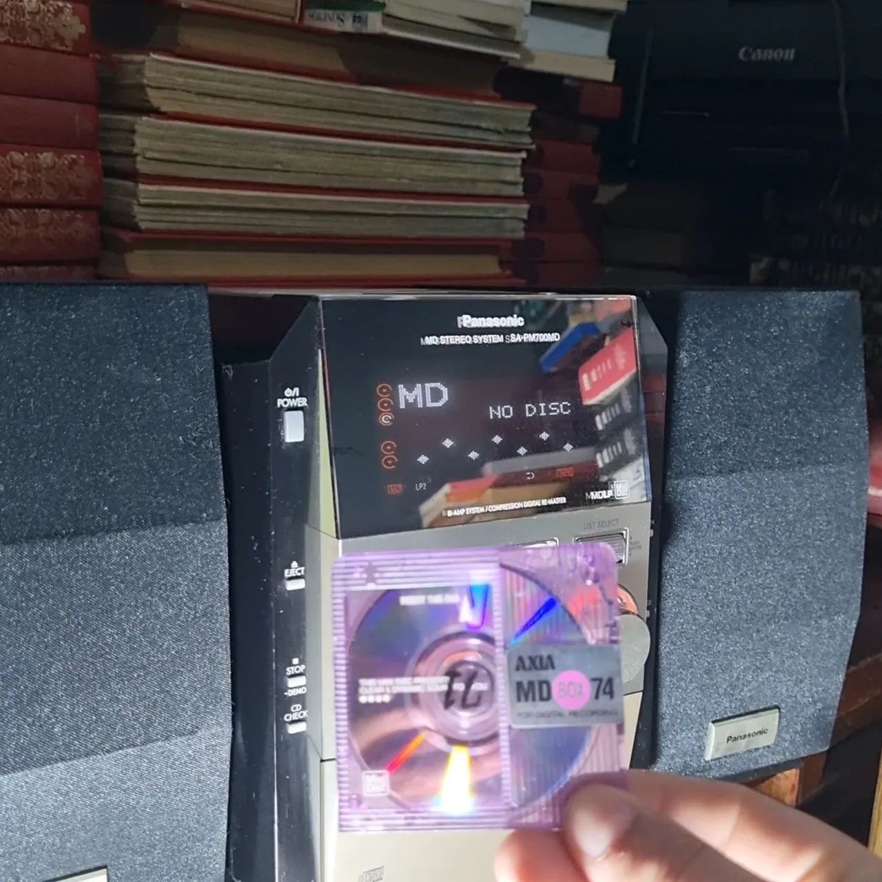 Panasonic SA PM 700 MD Som Importado Micro System Japão MINI DISC - Foto 2