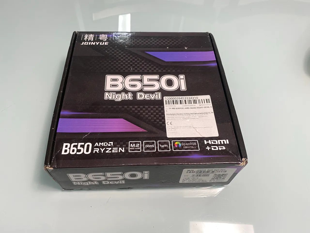 B650I Placa-Mãe ITX Night Devil JGINYUE (Com BIOS Atualizada