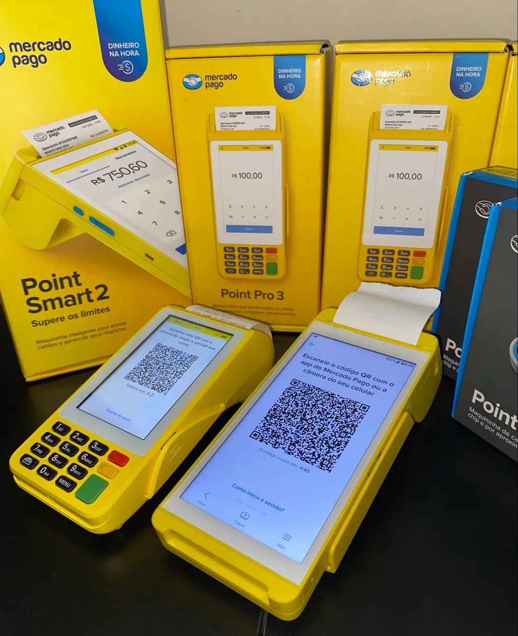 Maquininha de Cartão Point Pro 3 Mercado Pago Pronta Entrega 