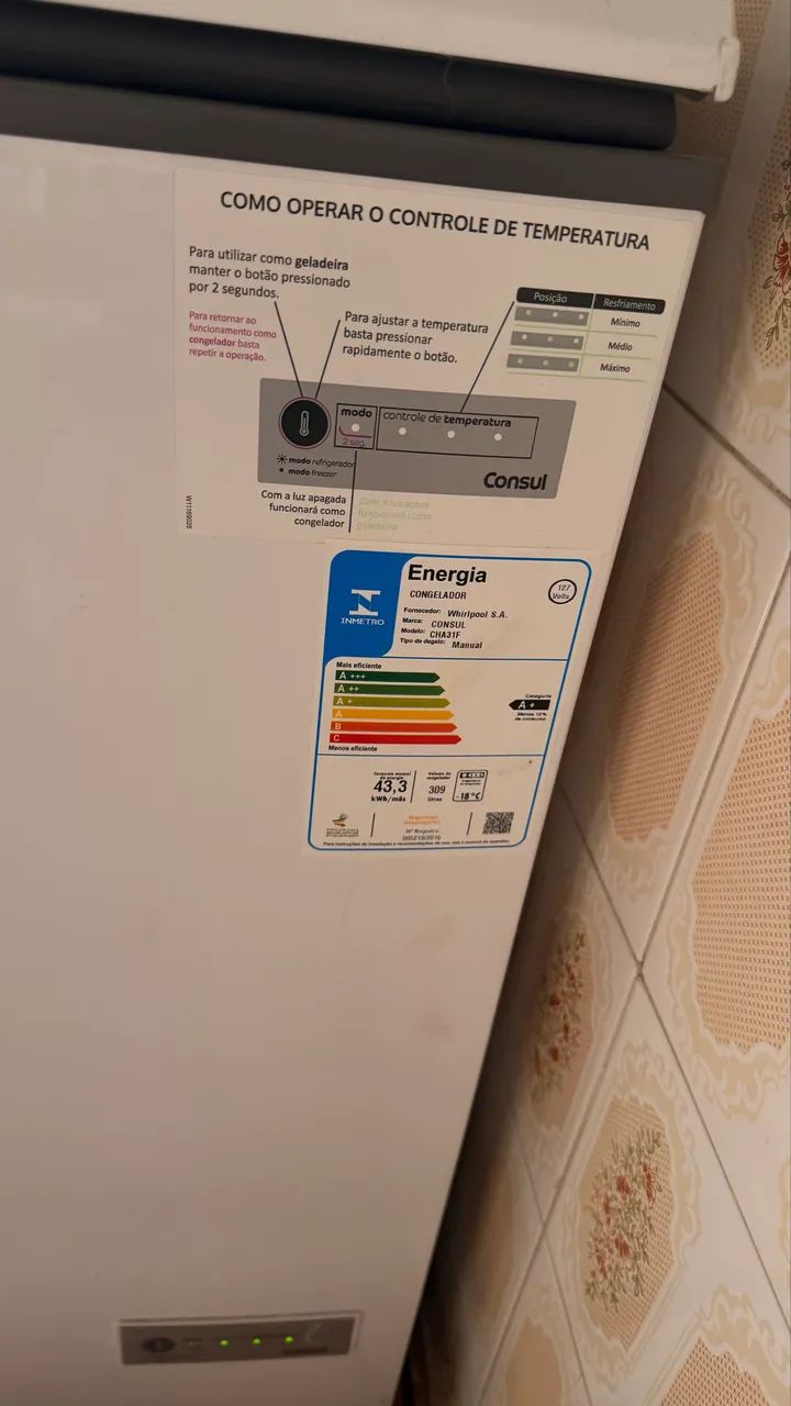 Freezer Horizontal Consul 1 Porta 309L - Foto 2