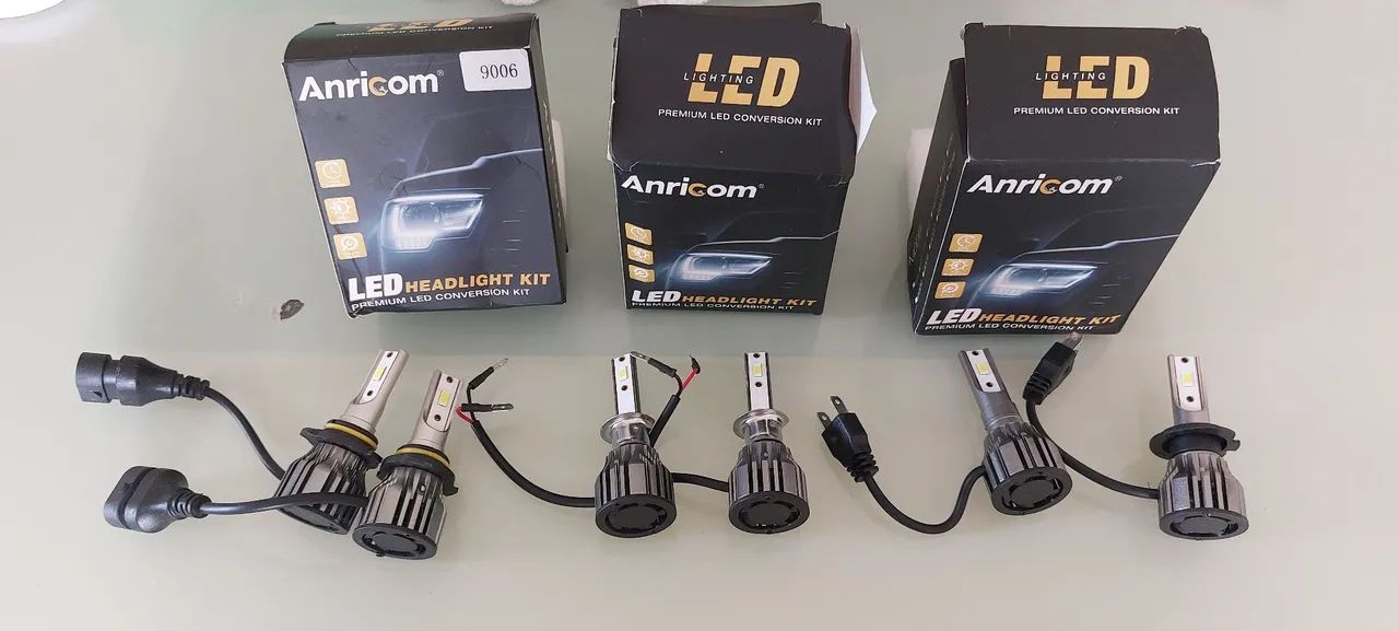 Kit lâmpadas led para carro 