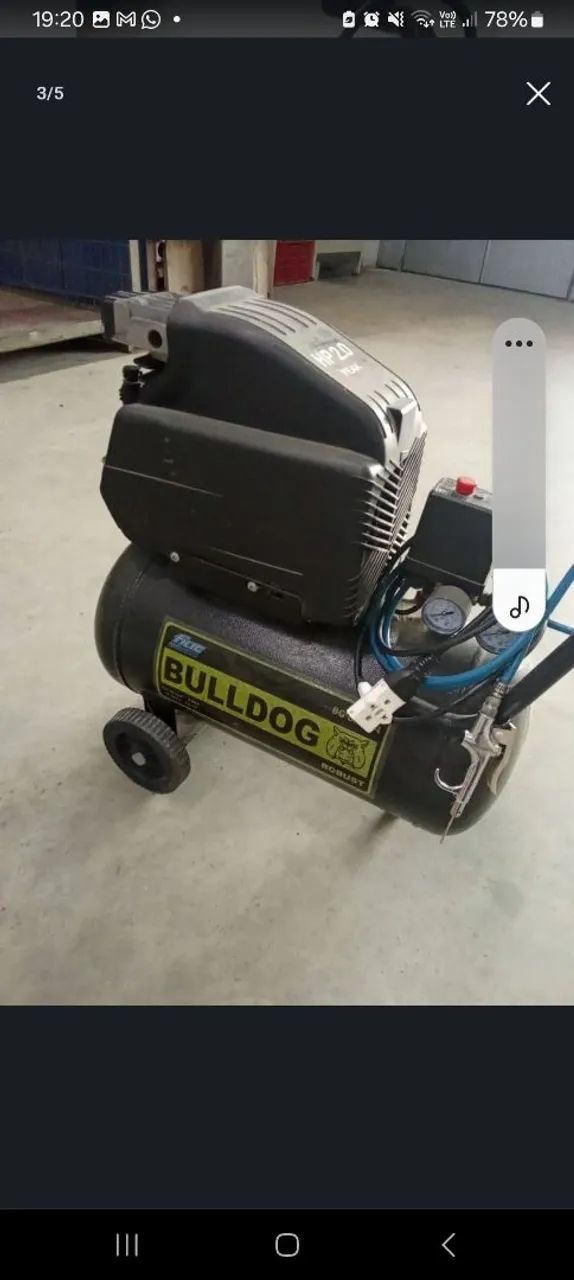Compressor de Ar Fiac Bulldog Robust 2,0 HP - Funcionando Perfeitamente - Foto 4