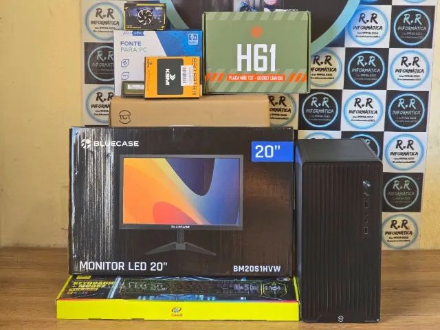 PC Intel Core i5, SSD, Kit Tec e Mouse, Monitor 20" - Foto 5