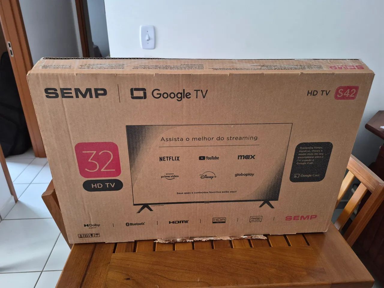 Smart TV SEMP 32" 32S42 - Funcionando perfeitamente - Foto 4