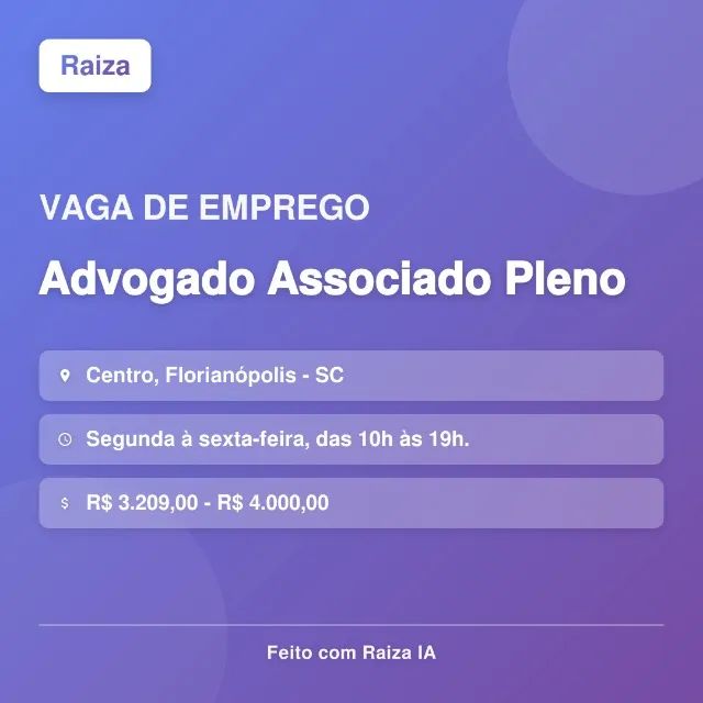 Advogado Associado Pleno